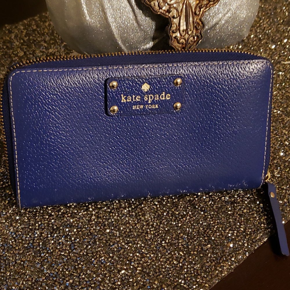 Blue Kate Spade Leather wallet
